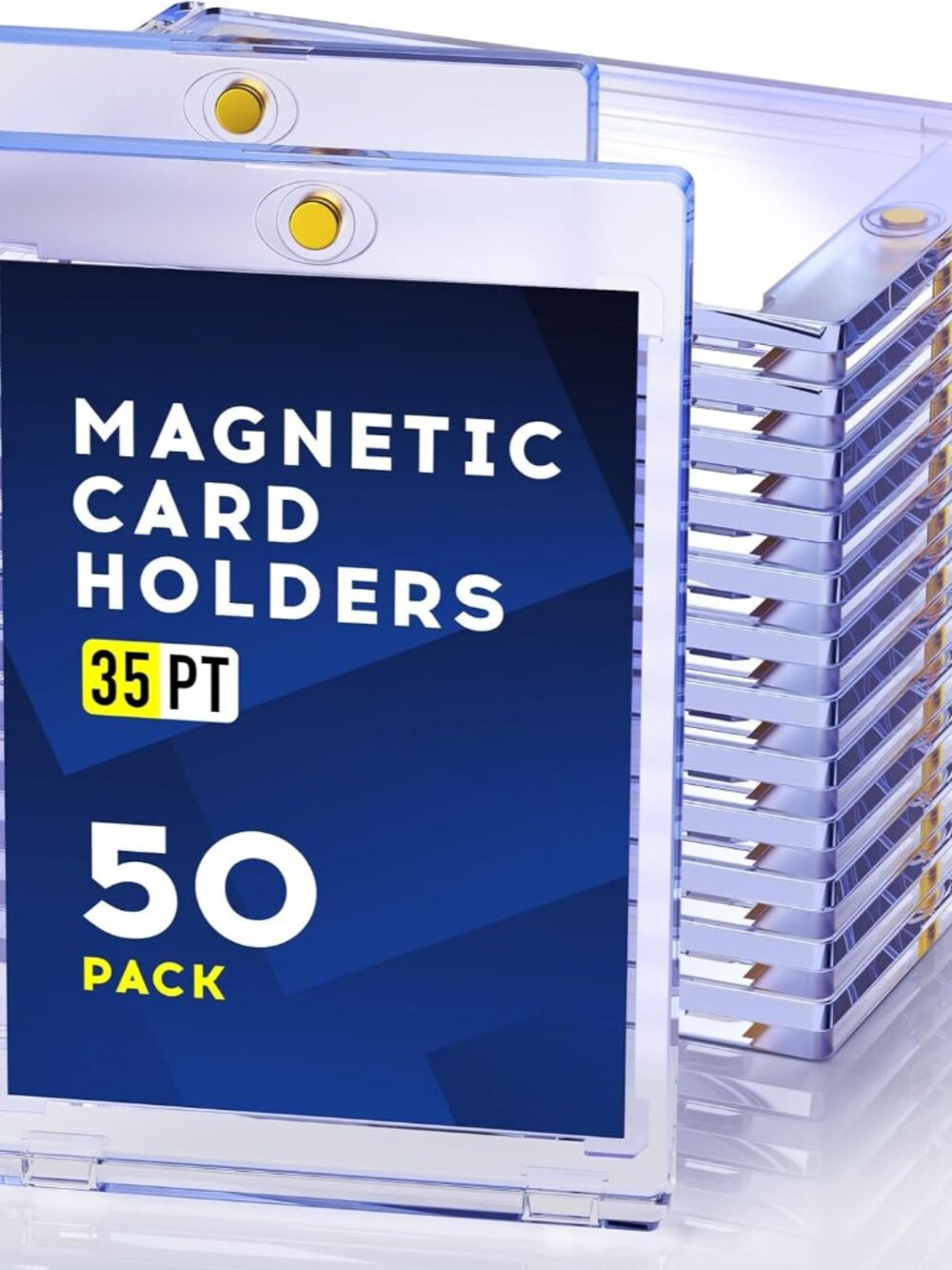 50ct Magnetic Card Holder, 35pt One Touch Card Holder for Trading Cards